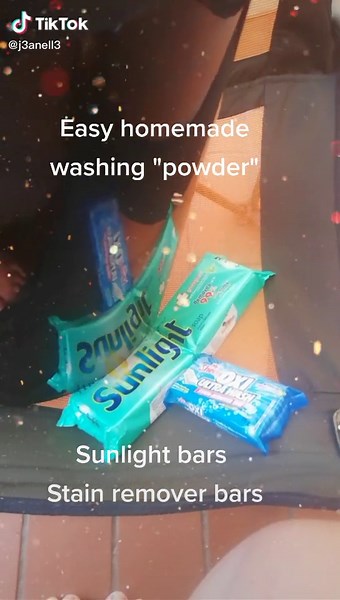 DIY Homemade Sunlight Green Bar Washing Powder Recipe