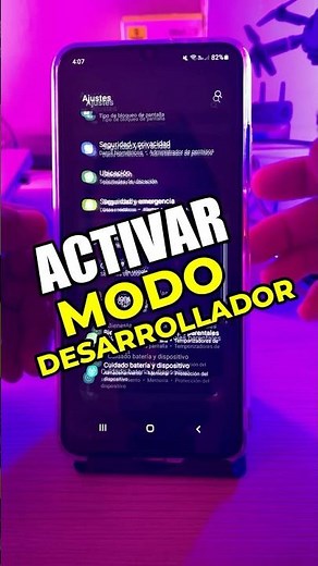 COMO ACTIVAR Y DESACTIVAR MODO DESARROLLADOR #mododesarrollador #trucosparacelular #trucosandroid