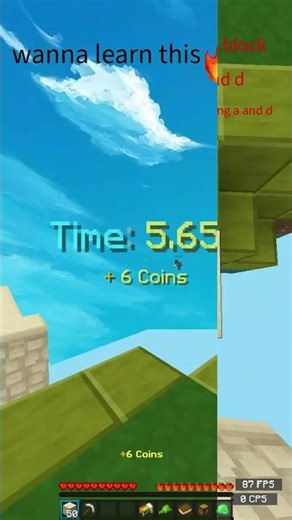 how to brezzily bridge #minecraft #bridgeing 😇😇