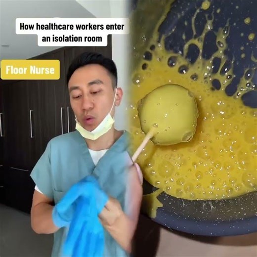 How healthcare workers enter an isolation room