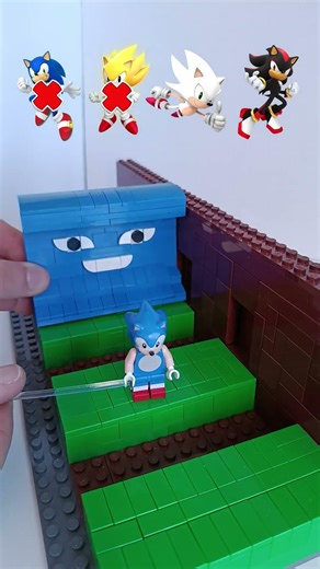 Lego roblox escape tsunami for a brainrots sonic #lego #escapetsunamiforbrainrots #roblox