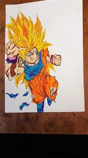Goku Drawing Part 2 | Amazing Anime Sketch Tutorial ✍️🔥 #goku #dragonball #youtubefeeds