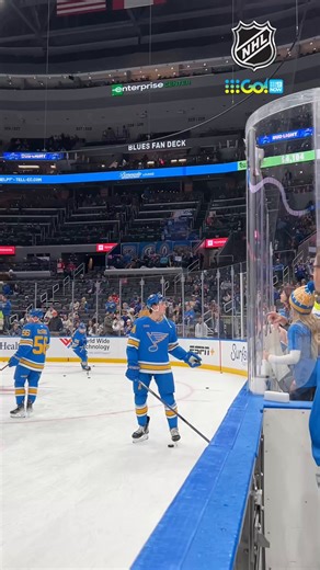 NHL Australia | Christmas came early for some young St. Louis Blues fans today! Catch the Chicago Blackhawks v St. Louis Blues now on 9Go! and 9Now. | Instagram