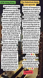 71K views · 1.1K reactions | OFW Story The Substitute Bride Last episode #fblifestyle #ofwhkfollowers #ofwlife2025 #nonfollowersviewerseveryone #fypシ゚viralシ #ofwlifereelsvideo #kunyangreels #ofwlifereels #ofwreels #OFW #OFWHONGKONG #ofwlife #OFWUSA #truelove #truestory #lovestory | Team CJ | Facebook