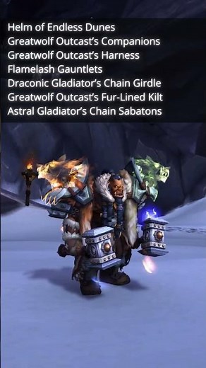 Orc Shaman Ghost wolf Transmog #worldofwarcraft #warcraft #shaman #transmog
