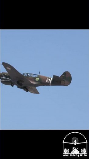 P-40 Warhawk takeoff and fly by #ww2 #wwii #airplanes #airshow #warbirds