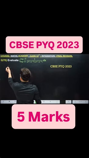Shivang Gupta on Instagram: "Q) Integration ∫ sin^5 (x) cos x dx #cbse #maths #cbse2026 #maths #cbse2024 CBSE2025 cbse cbse2026cbse2024 CBSE2025 ,cbse maths cbse2026 maths cbse2024 CBSE2025 maths cbse2024 CBSE2025 integration ,cbse maths cbse2026 maths cbse2024 CBSE2025 cbse integration cbse maths integration cbse maths cbse2026 class 12th mathematics integration Medium volume : application of integrals class 12 High volume : class 12th maths chapter definite integration Medium volume : class 12