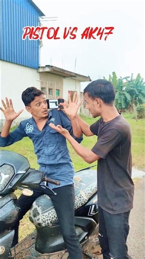 Pistol vs AK-47 😂 #shorts #funnyvideo #comedy #pistol #trendingshorts