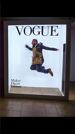 I was finally able to finish the Vogue magazine box diy build. #diy #woodworking #backdrop