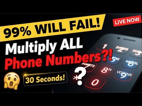 Multiply Every Number On A Keypad… Impossible? 😳 LIVE