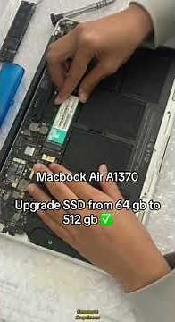 Macbook Air 11inch A1370 SSD Upgrade From 64GB to 500GB #macbookpro #resultmecnote