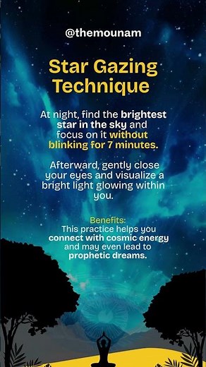 The Star Gazing Technique That Awakens Inner Light #spiritality #innerpeace #meditation ation