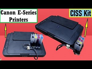 Ciss Kit Setup in Canon E-series Printers - Canon E410, E470, E477, E4570 | Cartridge - PG47 & CL57
