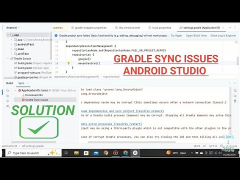 Gradle sync issues in android studio | Gradle sync failed android studio