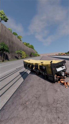 Bus VS 600 MPH Instant Speed Test !! #beamng #beamngdrive #cars #crash