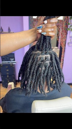 Installing traditional loc extensions using Afro kinky bulk hair + the instant locking method.