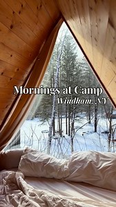 Waking up at Eastwind in Windham, NY is pure magic. ❄️ If you're not officially sold on glamping yet, you will be. 📍 Windham, NY 📸: @afm.atlas #GreatNorthernCatskills | Great Northern Catskills of Greene County