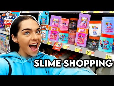 SHOPPING FOR *NEW* ELMERS SLIME GUE AT WALMART!!
