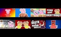 Mix of 8 videos from youtube : All 64 Peppa Pig Ytp Episode at the same time (part 1)