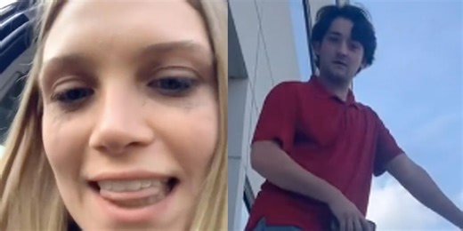 Woman confronts boyfriend accused of cheating leaving him speechless