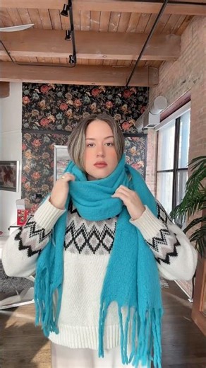 Winter scarf tutorial