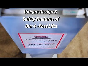Unique Designs & Safety Features of our 4-Post Lifts!