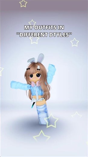 My outfit in different styles #roblox #trend