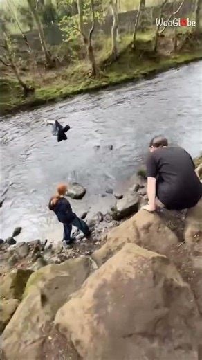 Epic Rope Swing Fail: Friends' Hilarious Water Adventure || WooGlobe