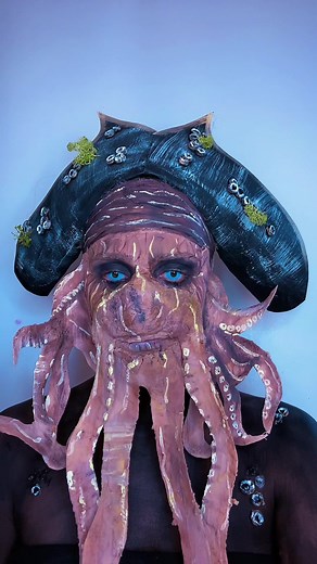 Pirates of the Caribbean Davy Jones Makeup Transformation