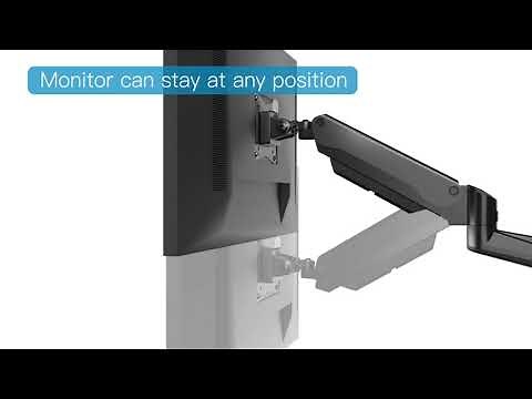 How to Adjust Gas Spring Arm for Monitor Mount - HUANUO