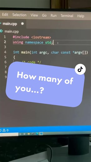 How many of you… #programming #techtok #learnontiktok #vscode #code