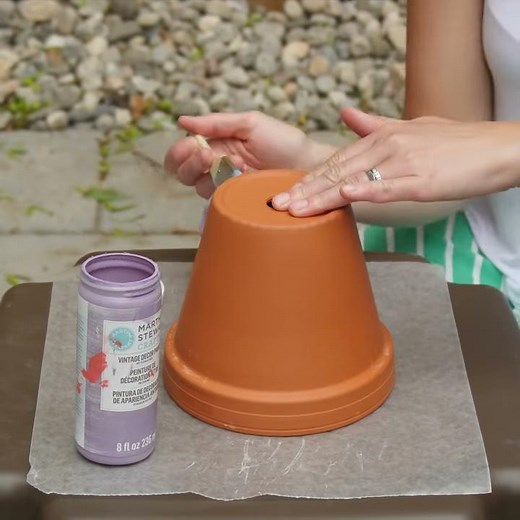 Terra Cotta Bird Bath | Outdoor DIY