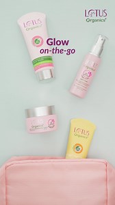 Your bag holds what matters most. And for your skin? These 4 glow-essentials never disappoint: hydrating, brightening, cleansing and protecting, wherever the day takes you. [What's In My Bag, Skincare, Routine, 100% Certified Organic Ingredients, Organic, Lotus Organics Plus] | Lotus Organics
