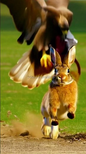 Eagle Attacks Rabbit in Wild | Nest vs Predator | 4K Ultra HD Wildlife Scene #wildlife #birds #eagle