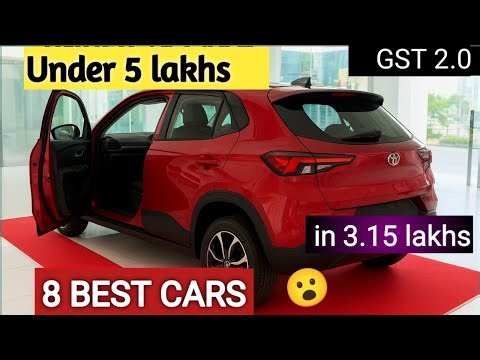 🚗 Top 8 Cars Under ₹5 Lakh 🤑 in India After GST 2.0🔥 | Best Budget Cars 2025 🇮🇳