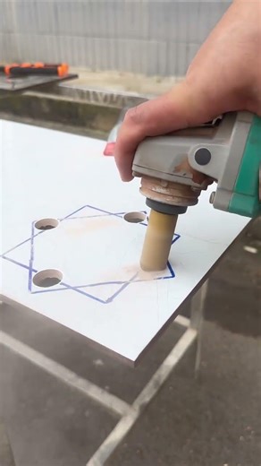 Tile Hole Cutter Tool Makes Renovation Drilling Clean and Precise 🪵 #tilingtools #renovation #shorts