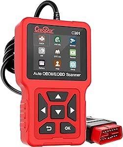 Amazon.com: Creator C301 OBD2 Scanner OBDII Code Reader Diagnostic Scan Tool with Battery Test for All OBD-II Protocol Cars Since 1996 Check Engine Light : Automotive