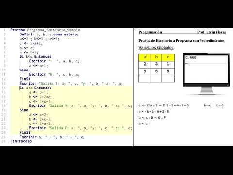 Prueba de Escritorio a Programa con Sentencias de Decisión Simple (PSeint)