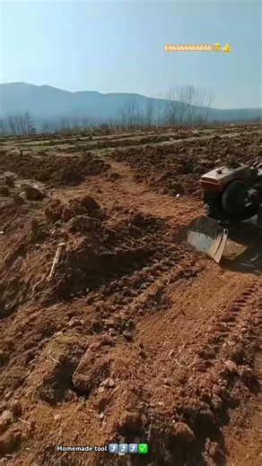 Homemade tool leveling landscape : Convenient tractor