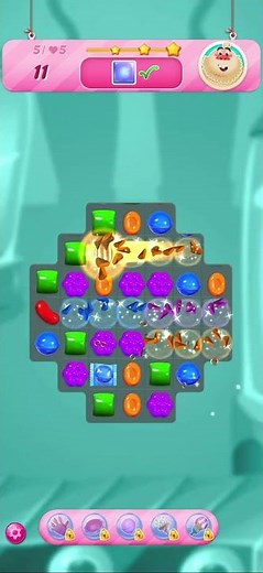 Candy Crush Saga Level 5 | Easy Win 💥 No Boosters | 3 Stars Walkthrough