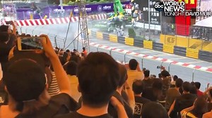 35K views · 260 reactions | HIGH-SPEED HORROR: New video shows the moment a teenage driver lost control at Formula 3 Macau Grand Prix, launching into the air and slamming into a wall; the driver fractured her spine and four others were injured in the crash. https://abcn.ws/2KcMTbv | ABC World News Tonight with David Muir | Facebook