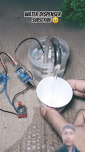 Automatic water tap using IR sensor circuit #tech #project #science