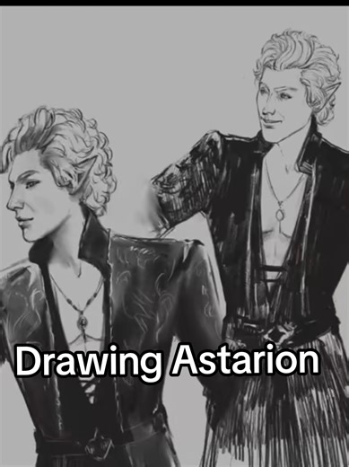 Drawing Astarion from Baldur's Gate 3 | Sketch Art