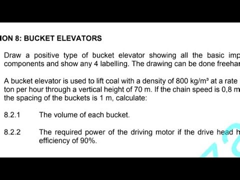 Bucket Elevator Explained | Mechanotechnics N5 | August 2025 Exam Prep