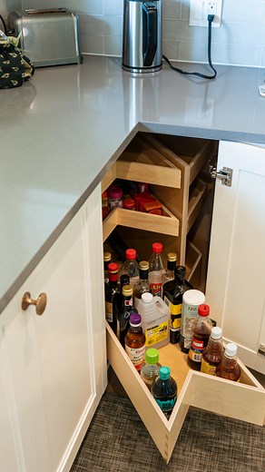 ShelfGenie | Custom Pull-Out Shelving | Tailored Design 🇨🇦 | Comment PRETTY COOL! If you’d like this in your cabinet | Instagram