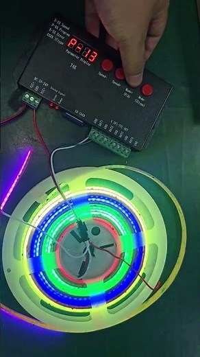 T4K SD card programmable pixel light controller and POP COB light #led #pixelledlight #ledlights