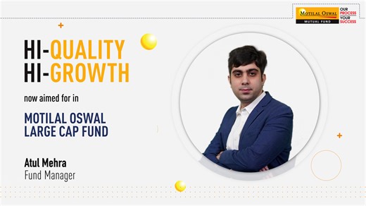 Watch Fund Manager, Atul Mehra, share insights into the current market trends, what is large cap fund and why a large cap mutual fund is an attractive investment opportunity. He describes the historical performance, valuations, and growth prospects of large cap fund. Atul also does a deep dive into the ACE portfolio construct, a strategy focusing on active share, high conviction, and an equal-weight portfolio. Discover the potential of the Motilal Oswal Large Cap fund with Atul Mehra! Invest now