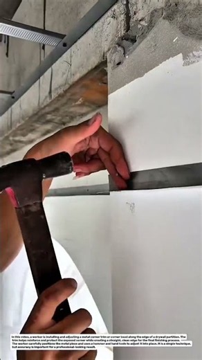 Drywall Corner Bead Installation Technique | Clean & Straight Wall Corner Finishing.