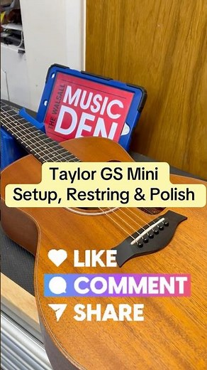 Taylor GS Mini Guitar Setup 🔧 | Restring, Truss Rod, Action & Fretboard Service 🎸