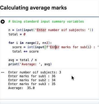 How to calculate average marks in Python 🐍 | Python for Beginners